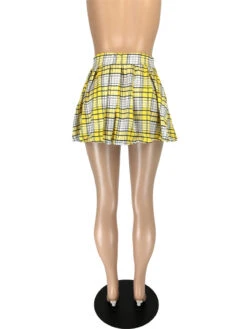 Stylish Plaid Pleated Skirt For Women -V For Vendetta Shop P 20210608105847384 634