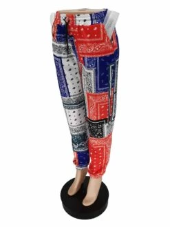Casual Paisley Printed Colorful Pencil Women Long Pant -V For Vendetta Shop P 20210805145224056 615