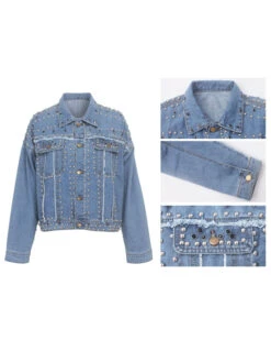 Street Trendy Loose Fitting Denim Long Sleeve Coat -V For Vendetta Shop P 20210806175206250 567