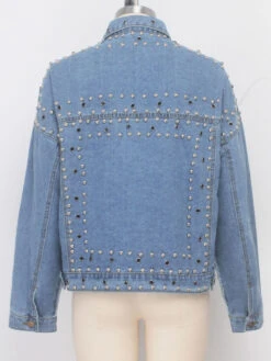 Street Trendy Loose Fitting Denim Long Sleeve Coat -V For Vendetta Shop P 20210806175208735 501