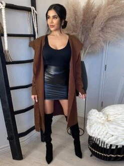 Casual Solid Long Sleeve Long Coats For Women