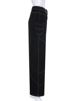 Street Ladies Loose Straight Black Denim Jeans Pant -V For Vendetta Shop P 20211208114613482 975