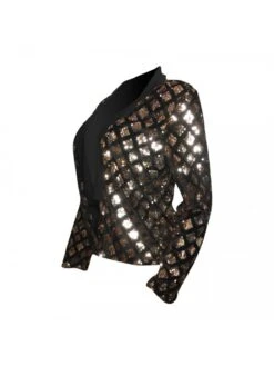 Fashion Casual Plaid Sequins Women's Suit -V For Vendetta Shop P 20220421223443485 861