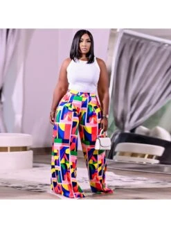 Casual Loose Letter Printing Women's Long Pants