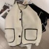Korean Version New Loose Lambwool Women's Coats