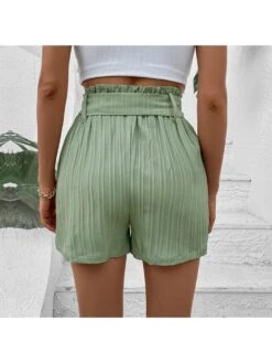 Summer Green Straight Leg Pockets Pants -V For Vendetta Shop P 20230609202227599 338