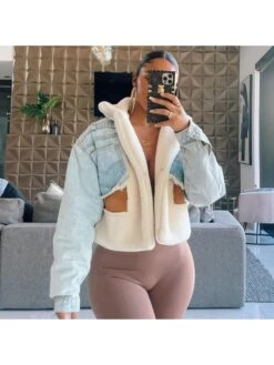 Colorblock Lambswool Denim Patchwork Jacket 13 Colorblock Lambswool Denim Patchwork Jacket -V For Vendetta Shop P 20230925173049911 598