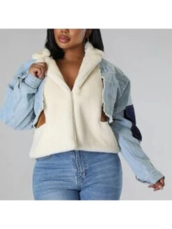 Colorblock Lambswool Denim Patchwork Jacket 14 Colorblock Lambswool Denim Patchwork Jacket -V For Vendetta Shop P 20230925173052308 630