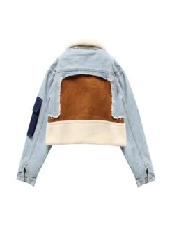 Colorblock Lambswool Denim Patchwork Jacket 18 Colorblock Lambswool Denim Patchwork Jacket -V For Vendetta Shop P 20230925173101912 578