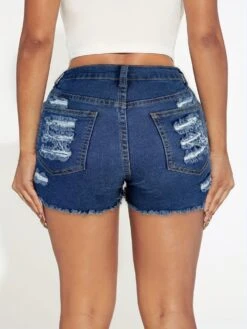 Solid Color Mid-rise Bodycon Shorts -V For Vendetta Shop P 20230927103930034 414