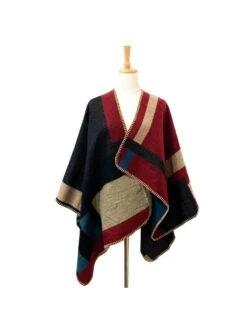 Tie Dye Colorblock Shawl & Cape -V For Vendetta Shop P 20231019162211930 423