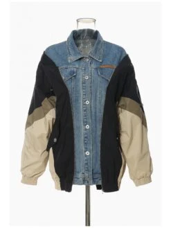 Colorblock Denim Patchwork Baseball Jacket 8 Colorblock Denim Patchwork Baseball Jacket -V For Vendetta Shop P 20231110123618997 229