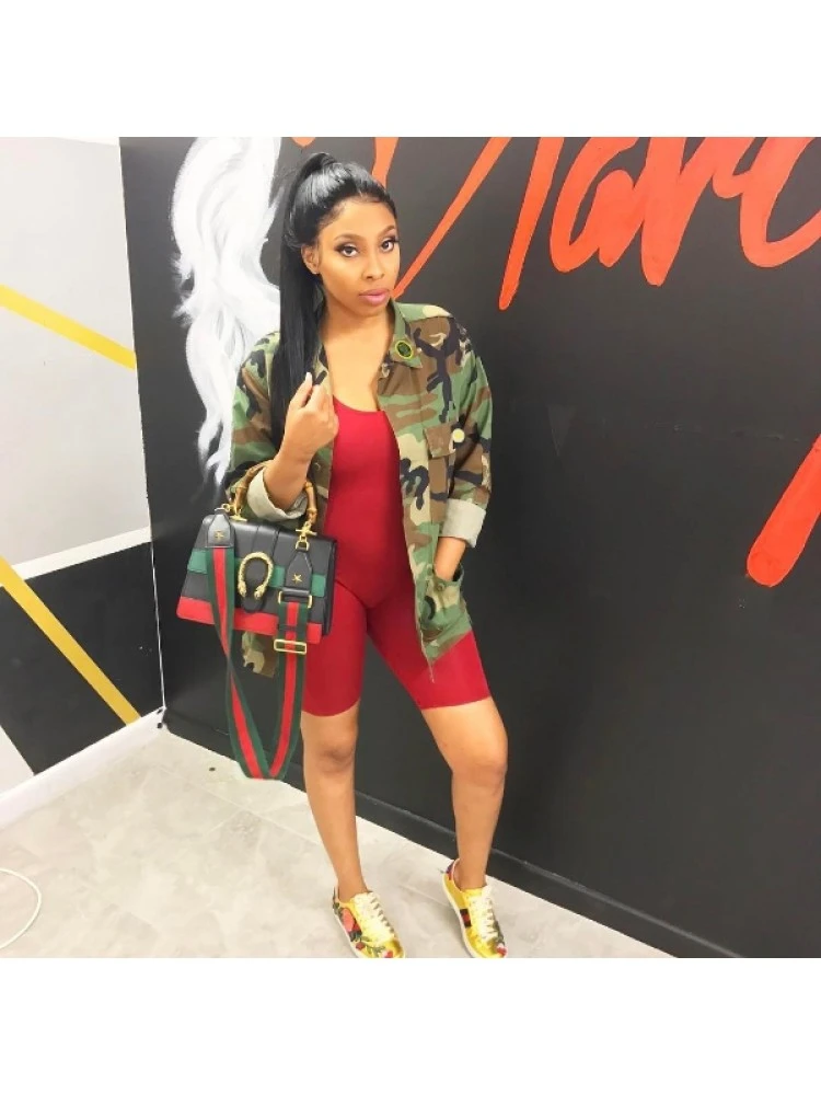 Camouflage Cargo Patchwork Collar Coats 2 Camouflage Cargo Patchwork Collar Coats - Image 2