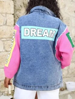 Colorblock Patchwork Knitting Denim Jackets -V For Vendetta Shop P 20231115201823454 206