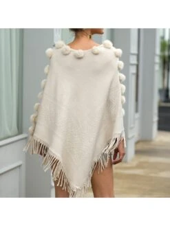 Patchwork Batwing Sleeve Knitting Cape -V For Vendetta Shop P 20231124170419118 567