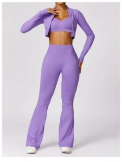 Solid Color Long Sleeve Zipper Yoga Top 13 Solid Color Long Sleeve Zipper Yoga Top -V For Vendetta Shop P 20231220113151632 701