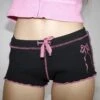 Bow Low Rise Micro-mini Shorts