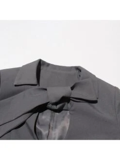 Lace Up Patchwork Single Breasted Blazers -V For Vendetta Shop P 20240508142004316 119