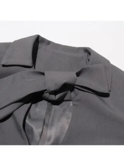 Lace Up Patchwork Single Breasted Blazers -V For Vendetta Shop P 20240508142004954 975