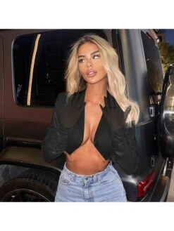 Patchwork Solid Color Office Lady Short Coats -V For Vendetta Shop P 20240514175004428 733