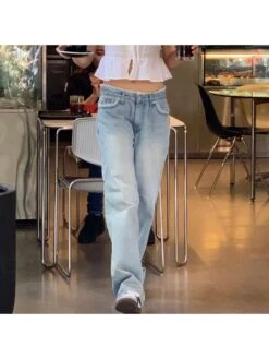 Lace Panel Lace Low Rise Jeans -V For Vendetta Shop P 20240529154004781 199