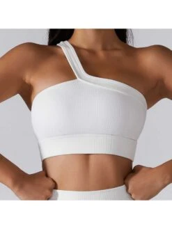 V For Vendetta Shop 17 Solid Color One-shoulder Asymmetrical Tank