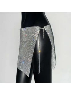 Rhinestone Low Rise Fitted Skirts -V For Vendetta Shop P 20240604115028470 344