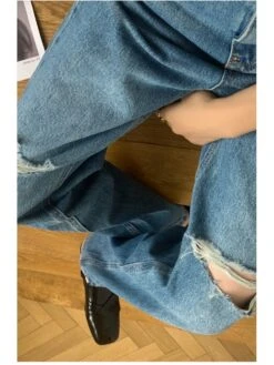 Ripped Wide Leg Baggy Jeans -V For Vendetta Shop P 20240608091606450 568