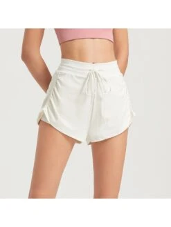 Drawstring Patchwork Sporty Short Pants