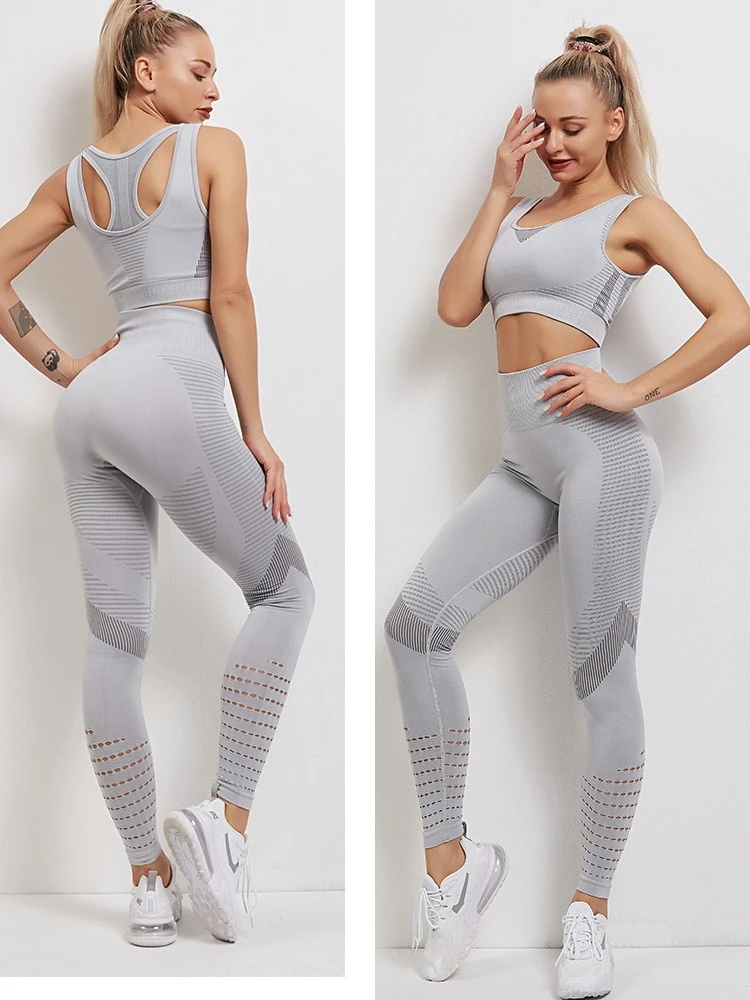 Colorblock Striped Sporty Yoga Sets 1 Colorblock Striped Sporty Yoga Sets
