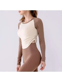 Colorblock Crewneck Skinny Top -V For Vendetta Shop P 20240621142049420 962