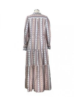 Bohemian Floral Ruffles Long Sleeve Maxi Dress 14 Bohemian Floral Ruffles Long Sleeve Maxi Dress -V For Vendetta Shop P 20230203163300237 409