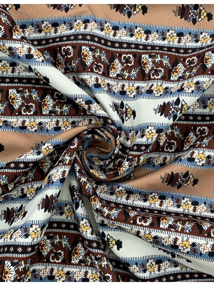 Bohemian Floral Ruffles Long Sleeve Maxi Dress 8 Bohemian Floral Ruffles Long Sleeve Maxi Dress - Image 8