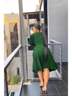 V Neck Hollowed Out Drape Long Sleeve Dress -V For Vendetta Shop P 20230504094534751 422