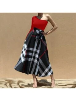 Fall Casual Print One Shoulder Maxi Dress 11 Fall Casual Print One Shoulder Maxi Dress -V For Vendetta Shop P 20230911115633589 987