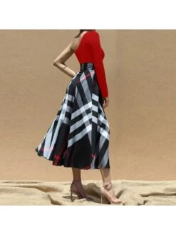 Fall Casual Print One Shoulder Maxi Dress 14 Fall Casual Print One Shoulder Maxi Dress -V For Vendetta Shop P 20230911115641617 416