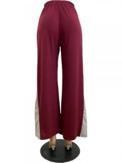 Contrast Color Loose Elastic Waist Pants -V For Vendetta Shop P 20240416111520591 498