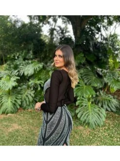 Rhinestones See Through Maxi Dress