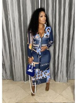 Colorblock Zipper Bandage Maxi Dress -V For Vendetta Shop P 20240528152510017 209