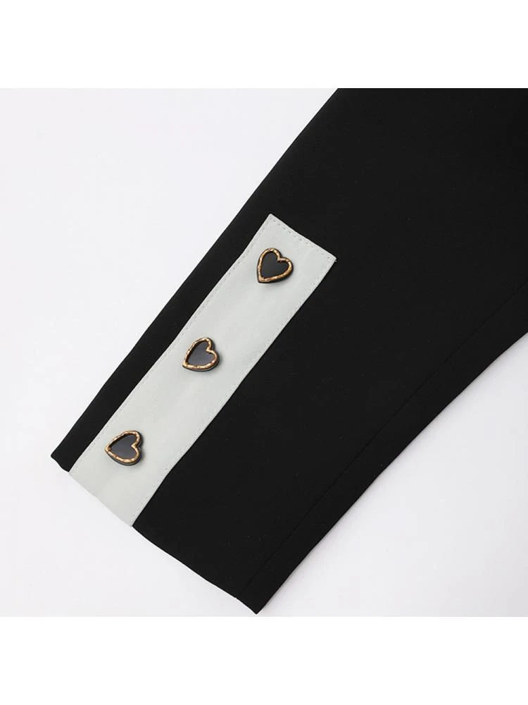 Colorblock Patchwork Long Sleeves Blazers Dress 11 Colorblock Patchwork Long Sleeves Blazers Dress - Image 11