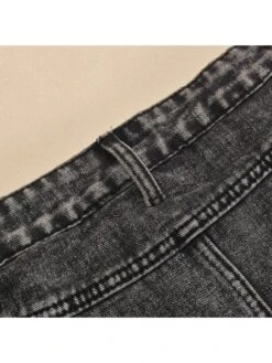 Colorblock Plaid Raged Hem Patchwork Denim Skirts 39 Colorblock Plaid Raged Hem Patchwork Denim Skirts -V For Vendetta Shop P 20240624112902528 935